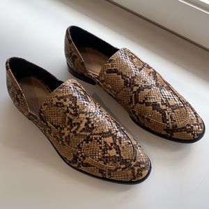 Zara snakeskin loafers. Barely worn
